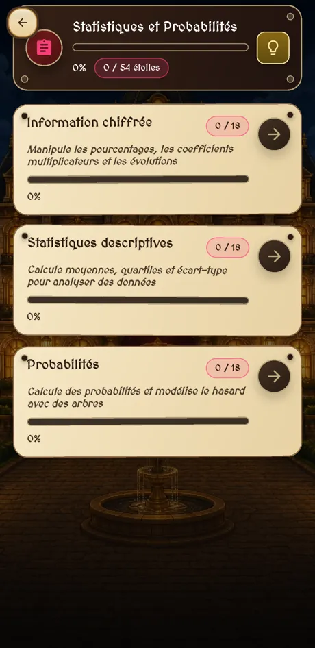 Les chapitres de Statistiques et Probabilités : 2nde