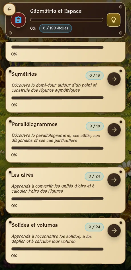 Les chapitres de Géométrie et Espace : 5e (2/2)